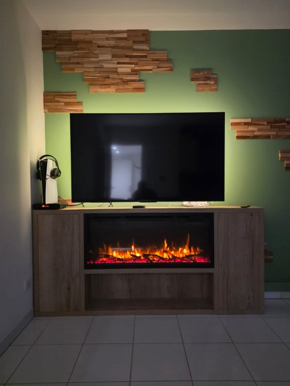 INSERT ELECTRIQUE - FIRE FX - ATMOS 105 avec CONSOLE 