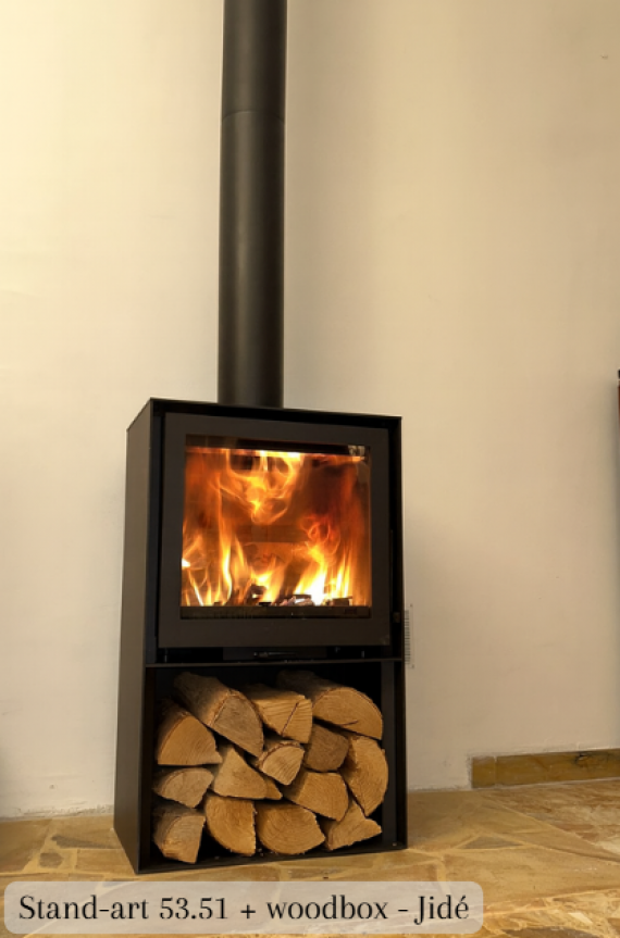 POELE A BOIS - JIDE - STANDARD 53/51 WOODBOX 