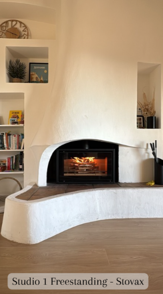 POELE A BOIS - STOVAX - STUDIO 1 FREESTANDING 
